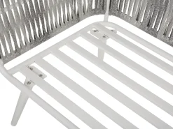 Set da giardino con tavolo 4 posti RAGUSA Rattan sintetico (PE) Bianco sporco
