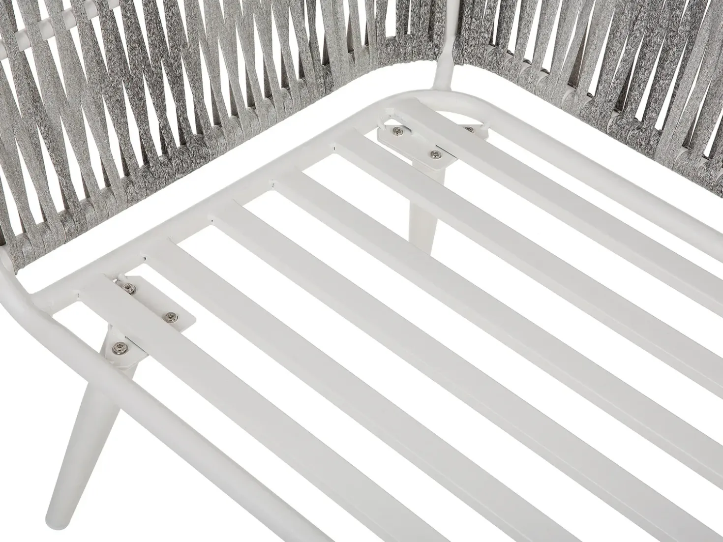 Set da giardino con tavolo 4 posti RAGUSA Rattan sintetico (PE) Bianco sporco