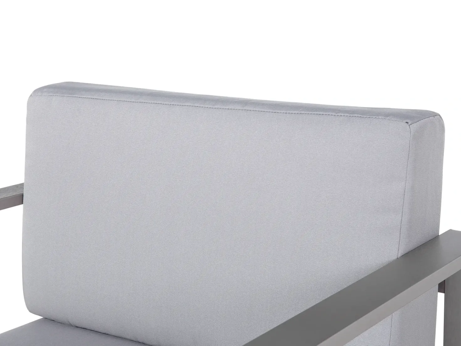 Set da giardino con tavolo 4 posti SALERNO Metallo Grigio chiaro