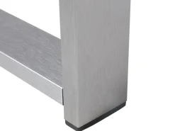 Set da giardino con tavolo 4 posti SALERNO Metallo Grigio chiaro