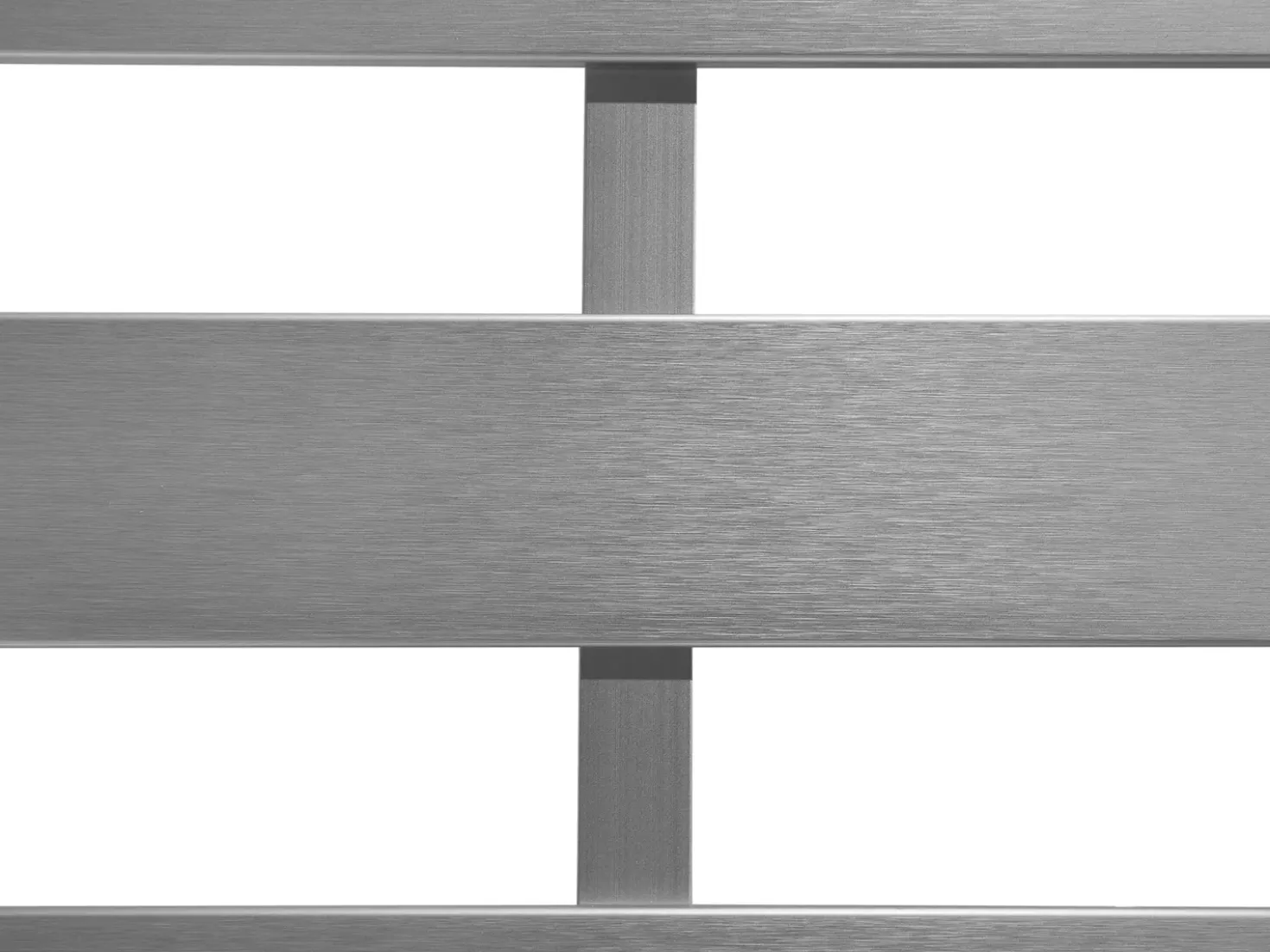 Set da giardino con tavolo 4 posti SALERNO Metallo Grigio chiaro