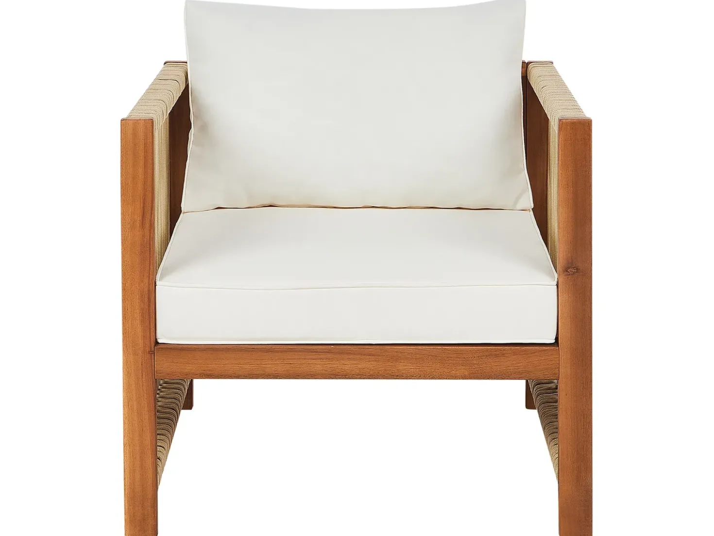 Set da giardino con tavolo 4 posti ANTRIA Legno d'acacia Beige