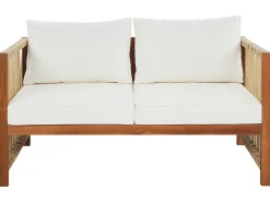 Set da giardino con tavolo 4 posti ANTRIA Legno d'acacia Beige