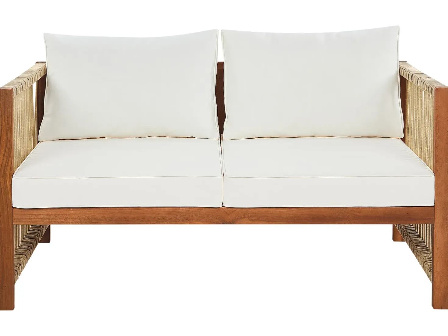 Set da giardino con tavolo 4 posti ANTRIA Legno d'acacia Beige