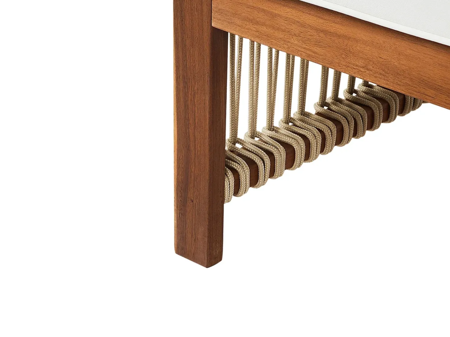 Set da giardino con tavolo 4 posti ANTRIA Legno d'acacia Beige