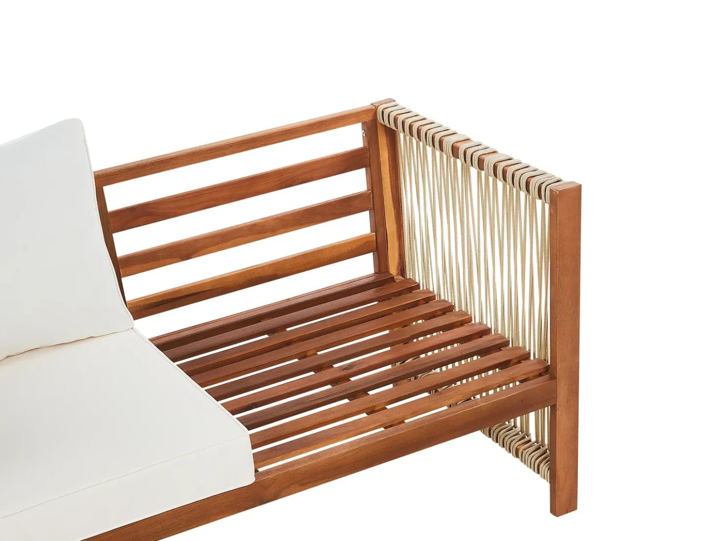 Set da giardino con tavolo 4 posti ANTRIA Legno d'acacia Beige