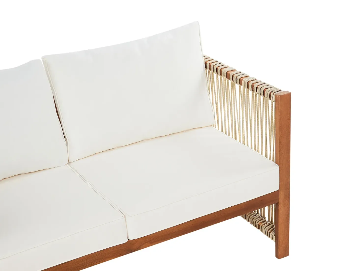 Set da giardino con tavolo 4 posti ANTRIA Legno d'acacia Beige