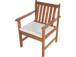 Set da giardino con tavolo 4 posti ALTIDONA Legno d'acacia Bianco sporco