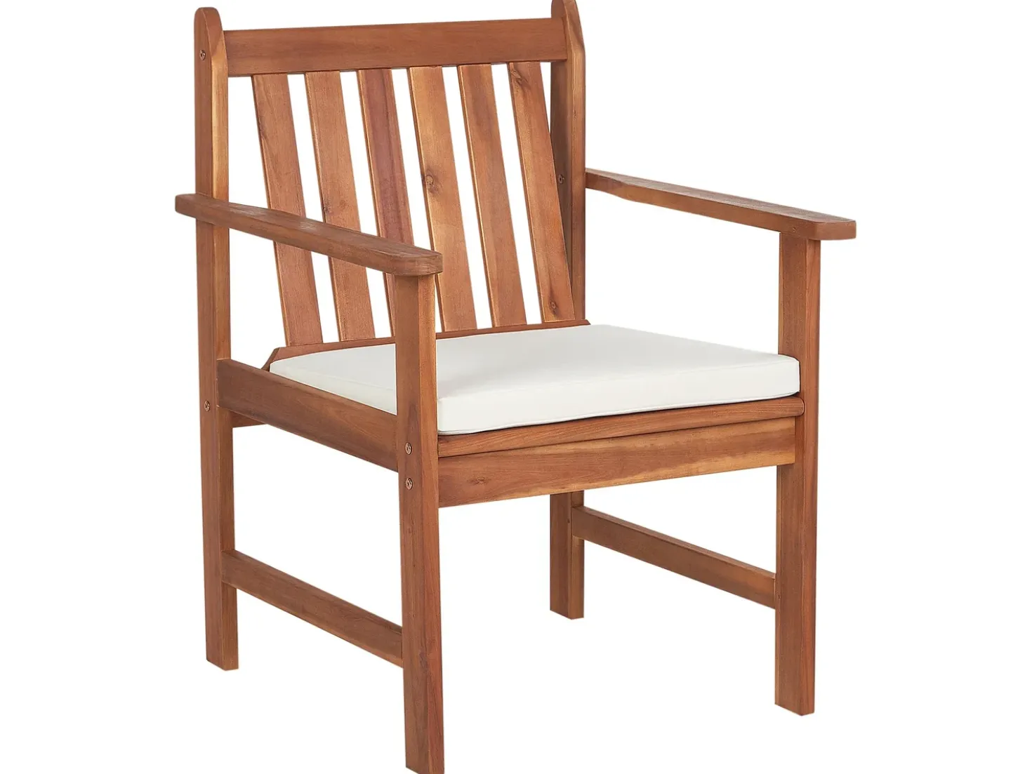 Set da giardino con tavolo 4 posti ALTIDONA Legno d'acacia Bianco sporco