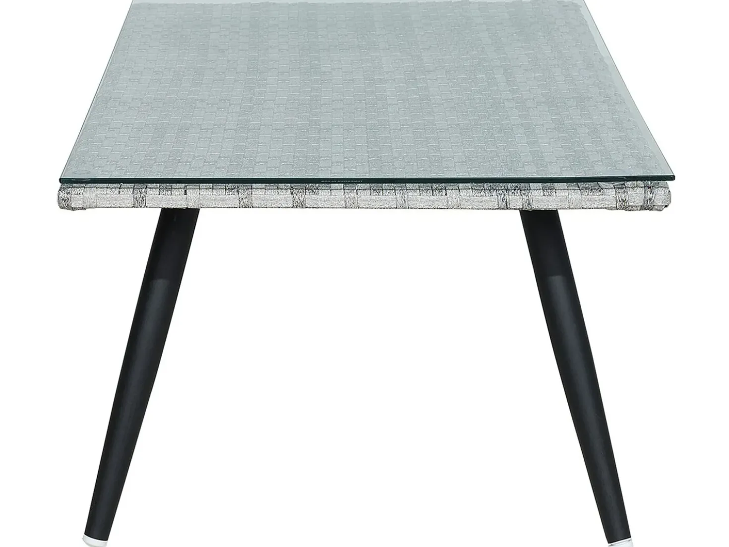 Set da giardino con tavolo 4 posti RAGUSA Rattan sintetico (PE) Grigio