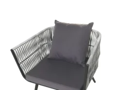 Set da giardino con tavolo 4 posti RAGUSA Rattan sintetico (PE) Grigio