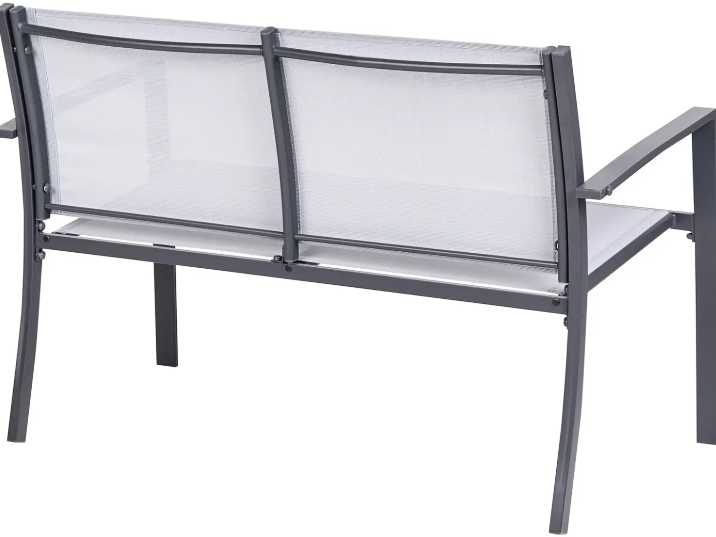 Set da giardino con tavolo 4 posti TAVOLETO Metallo Grigio