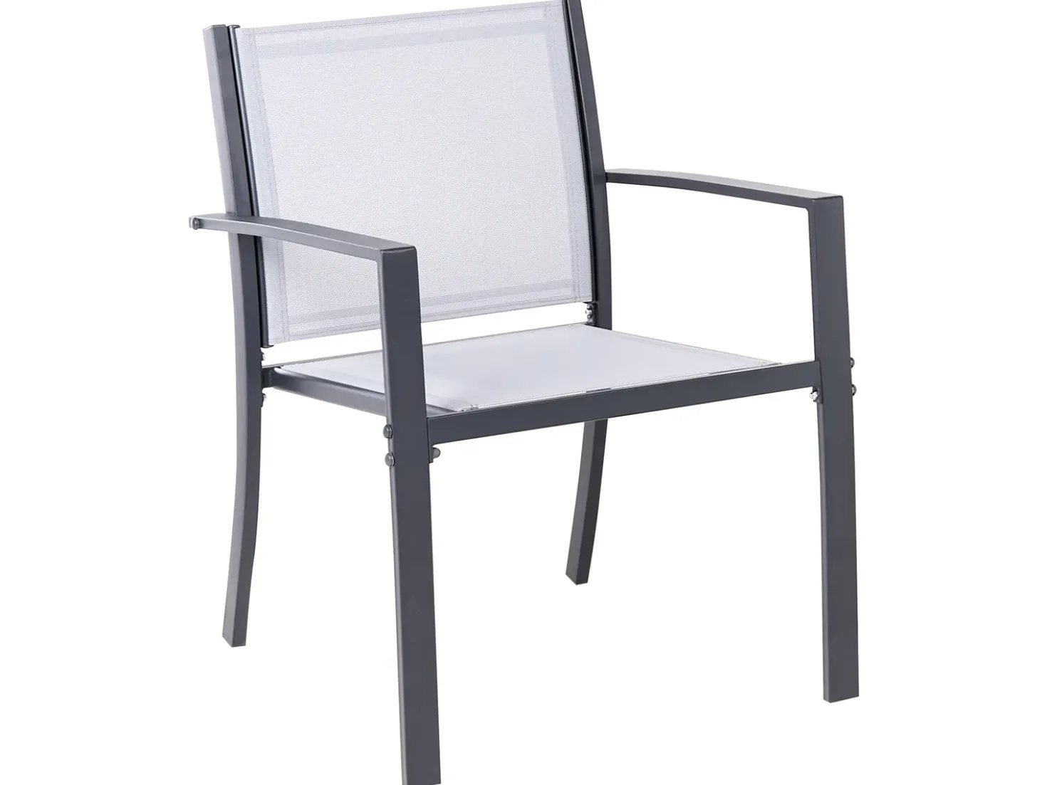 Set da giardino con tavolo 4 posti TAVOLETO Metallo Grigio