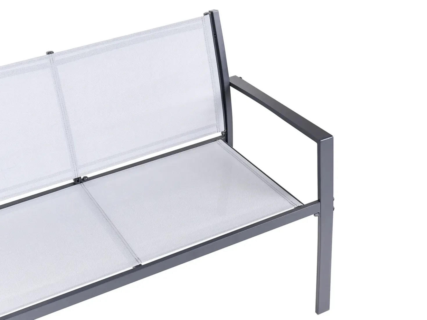 Set da giardino con tavolo 4 posti TAVOLETO Metallo Grigio