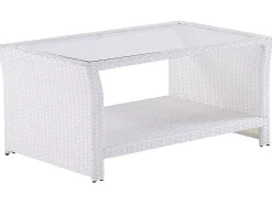 Set da giardino con tavolo 4 posti MARINO Rattan sintetico (PE) Bianco