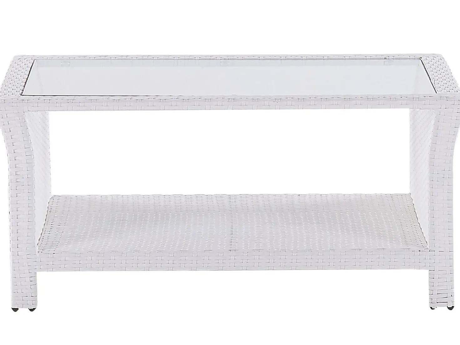 Set da giardino con tavolo 4 posti MARINO Rattan sintetico (PE) Bianco