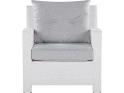 Set da giardino con tavolo 4 posti MARINO Rattan sintetico (PE) Bianco