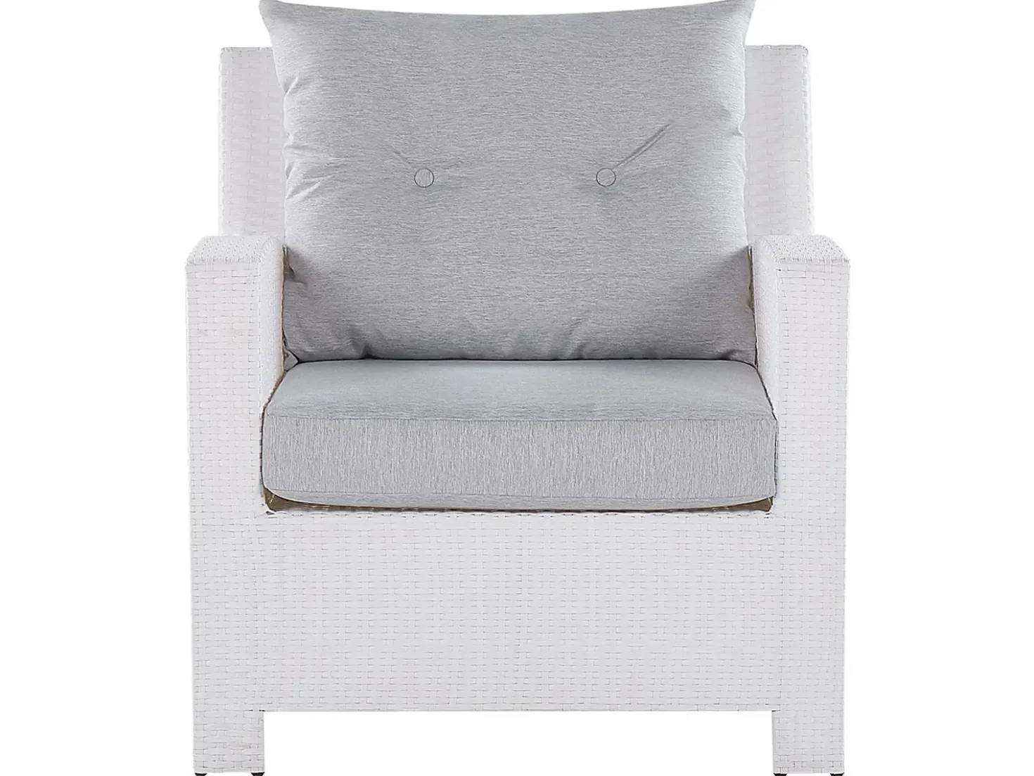 Set da giardino con tavolo 4 posti MARINO Rattan sintetico (PE) Bianco