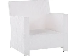Set da giardino con tavolo 4 posti MARINO Rattan sintetico (PE) Bianco