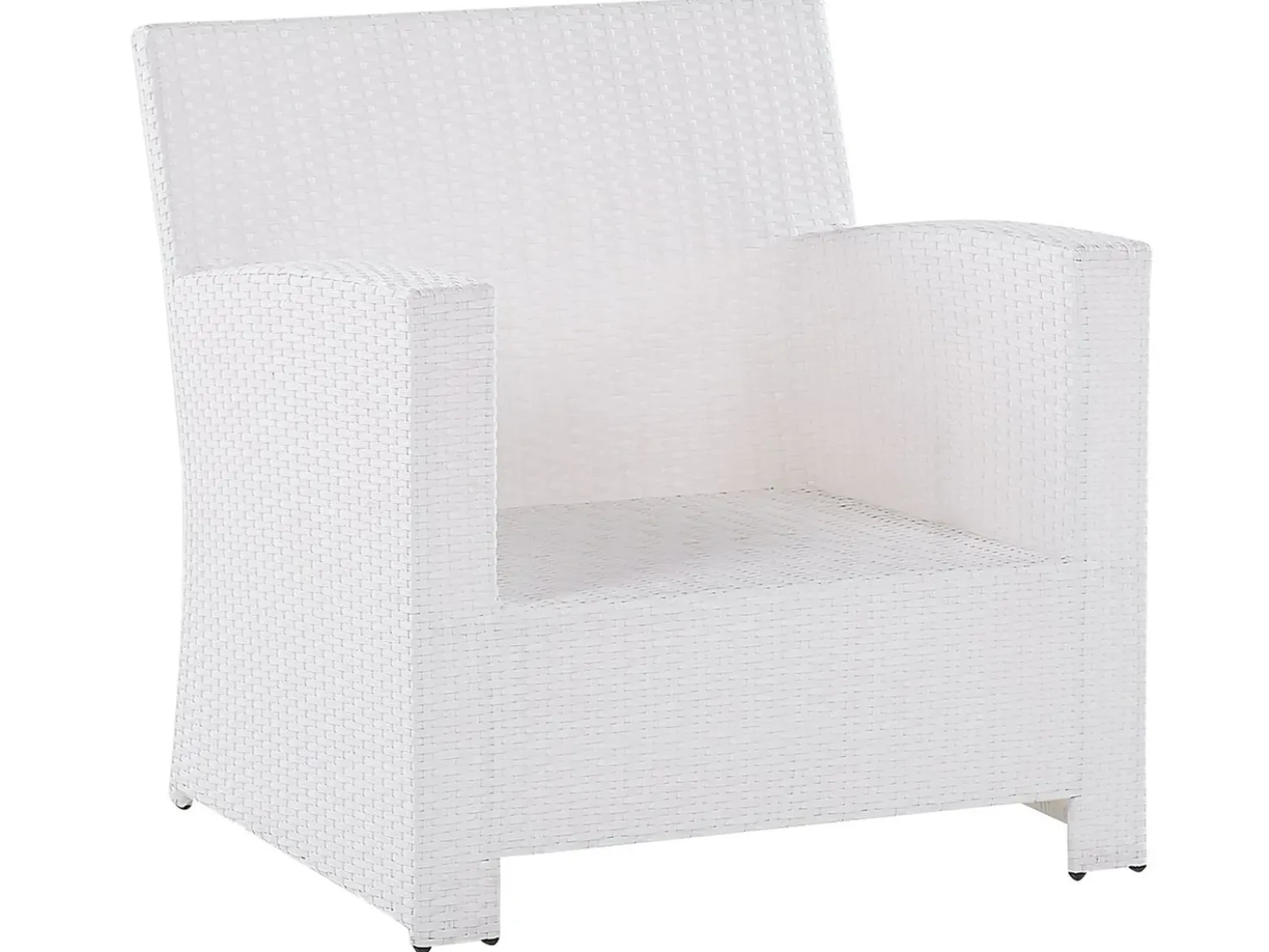 Set da giardino con tavolo 4 posti MARINO Rattan sintetico (PE) Bianco