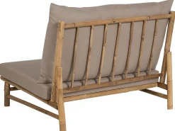 Set da giardino con tavolo 2 posti TODI Bambù Tortora
