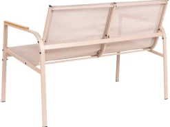 Set da giardino con tavolo 4 posti LEDRO Metallo Beige