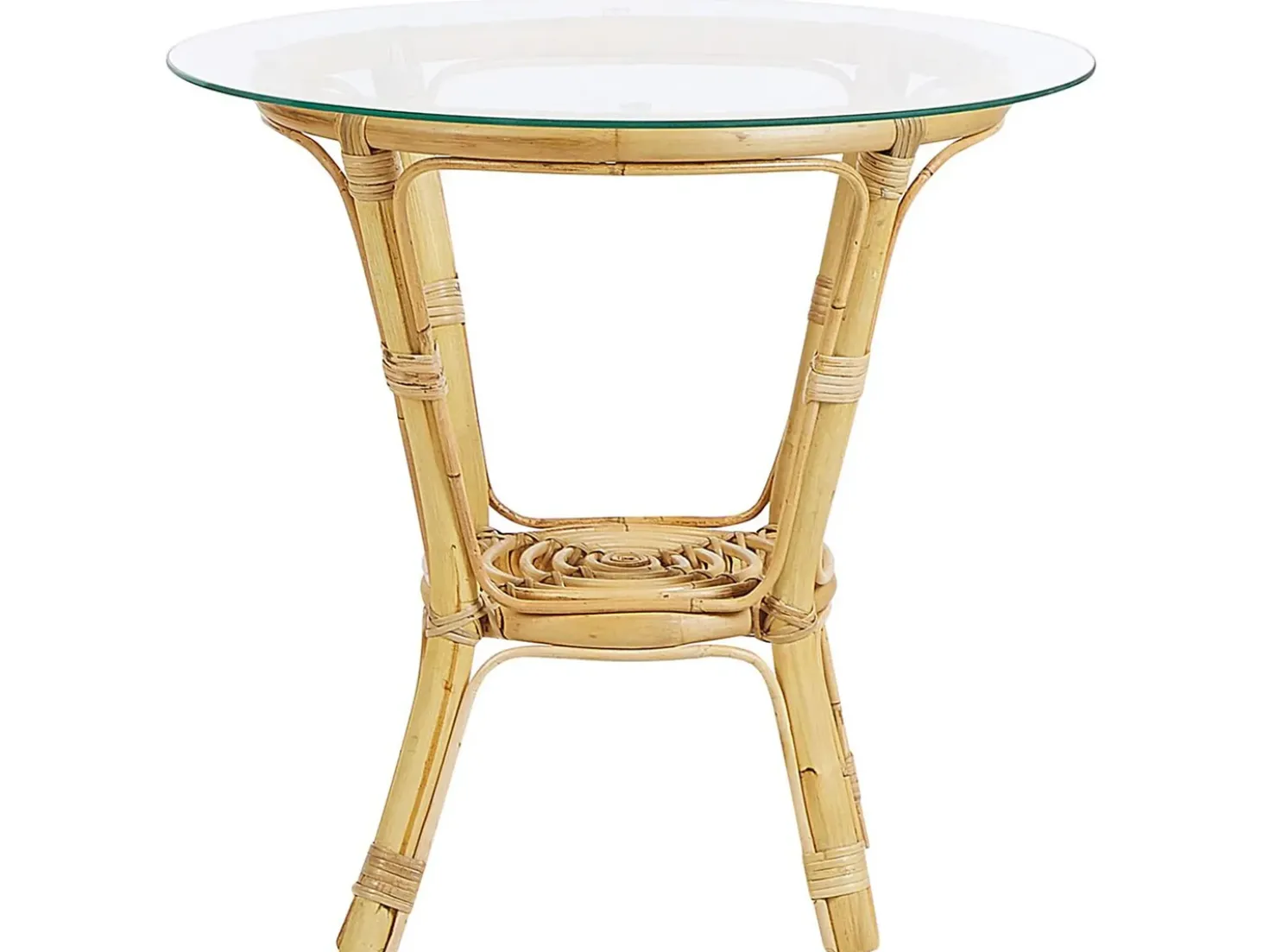 Set da giardino con tavolo 4 posti SIBARI Rattan Naturale