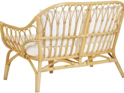 Set da giardino con tavolo 4 posti SIBARI Rattan Naturale