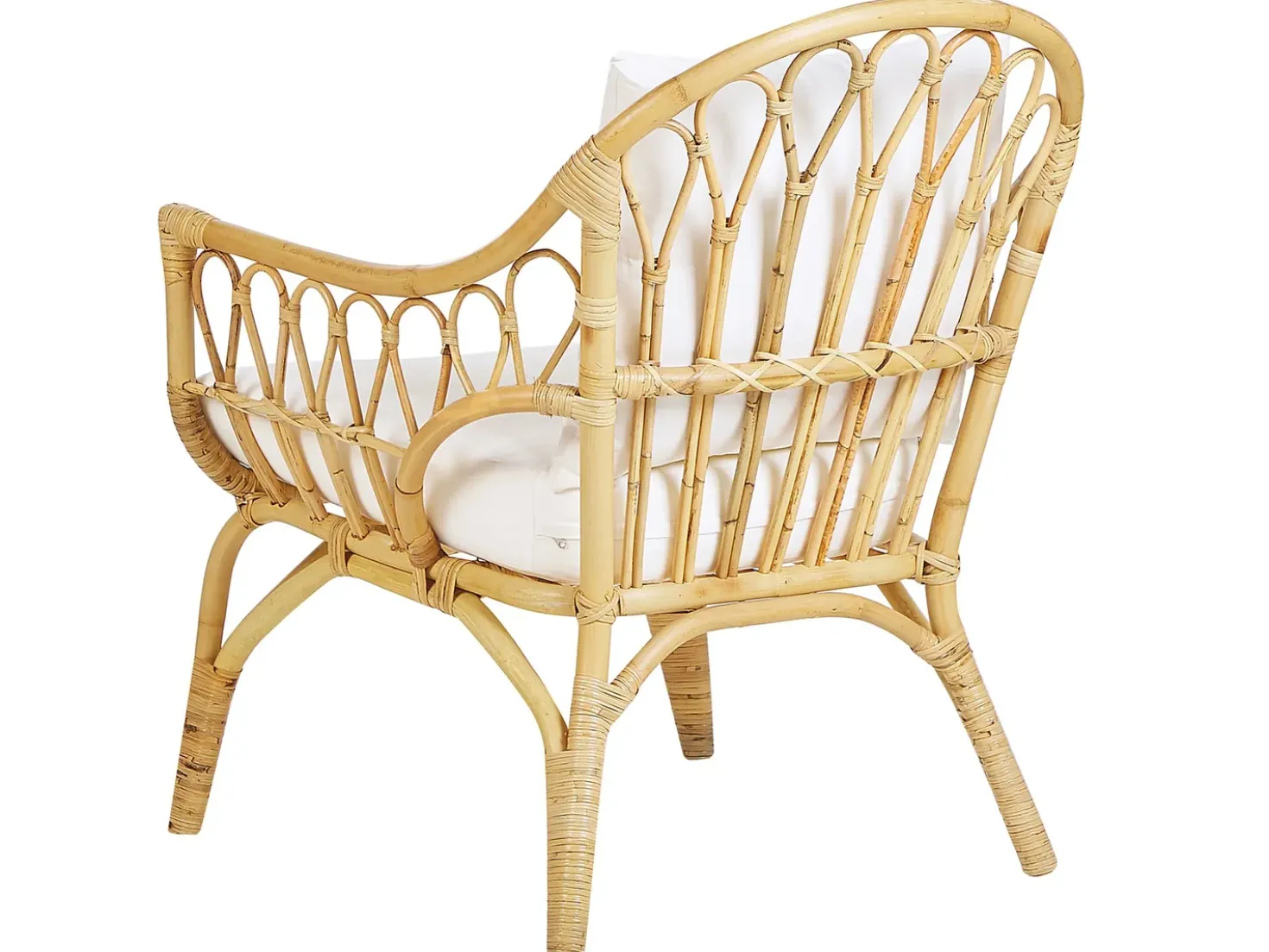Set da giardino con tavolo 4 posti SIBARI Rattan Naturale