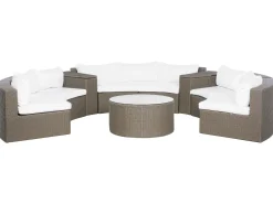 Set da giardino con tavolo 9 posti SEVERO Rattan sintetico (PE) Marrone