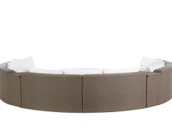 Set da giardino con tavolo 9 posti SEVERO Rattan sintetico (PE) Marrone