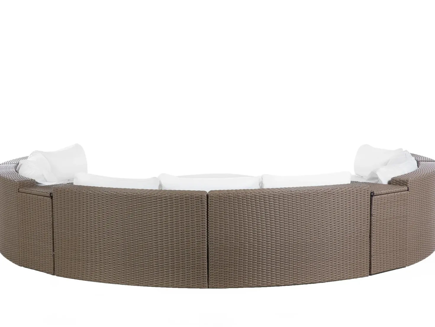 Set da giardino con tavolo 9 posti SEVERO Rattan sintetico (PE) Marrone