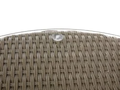 Set da giardino con tavolo 9 posti SEVERO Rattan sintetico (PE) Marrone