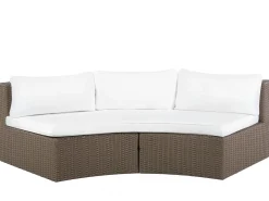 Set da giardino con tavolo 9 posti SEVERO Rattan sintetico (PE) Marrone