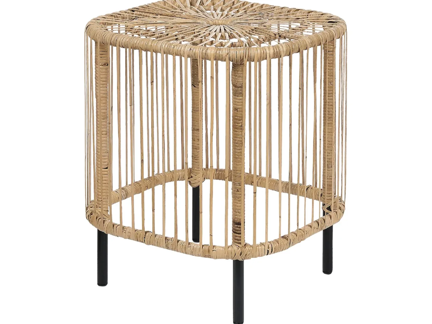 Set da giardino con tavolo 3 posti MARATEA/CESENATICO Rattan Naturale