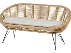 Set da giardino con tavolo 3 posti MARATEA/CESENATICO Rattan Naturale