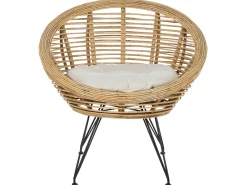 Set da giardino con tavolo 3 posti MARATEA/CESENATICO Rattan Naturale