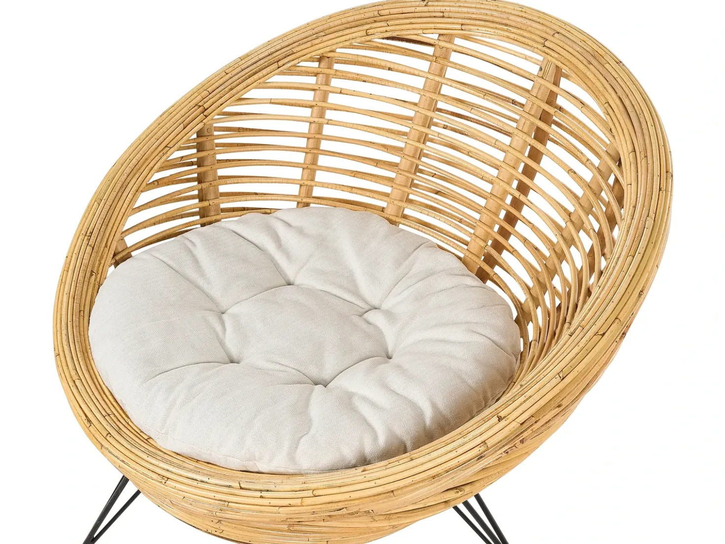 Set da giardino con tavolo 3 posti MARATEA/CESENATICO Rattan Naturale