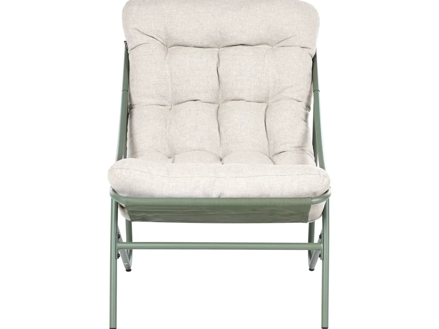 Set da giardino con tavolo 4 posti MOLVENO Metallo Beige/Verde