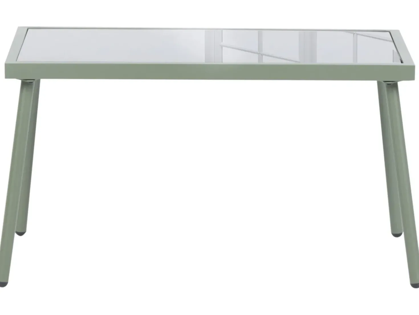 Set da giardino con tavolo 4 posti MOLVENO Metallo Beige/Verde