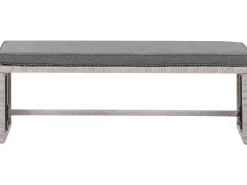 Set da giardino con tavolo 8 posti VITERBO con cuscini Rattan sintetico (PE) Grigio