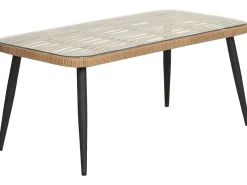 Set da giardino con tavolo 4 posti CORINTH II Rattan sintetico (PE) Naturale