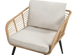 Set da giardino con tavolo 4 posti CORINTH II Rattan sintetico (PE) Naturale