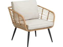 Set da giardino con tavolo 4 posti CORINTH II Rattan sintetico (PE) Naturale