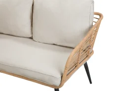 Set da giardino con tavolo 4 posti CORINTH II Rattan sintetico (PE) Naturale