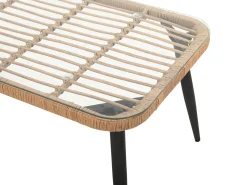 Set da giardino con tavolo 4 posti CORINTH II Rattan sintetico (PE) Naturale