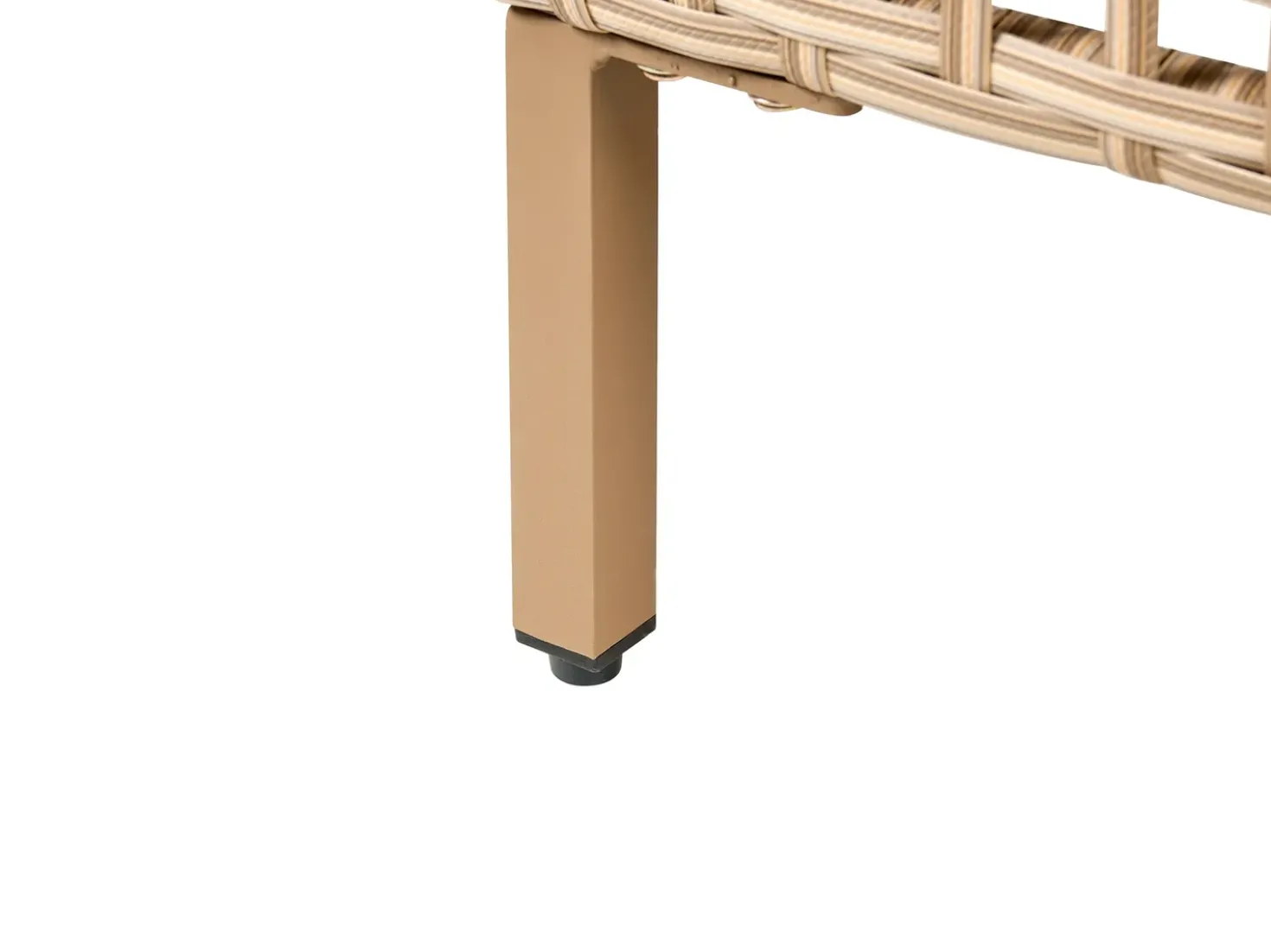 Set da giardino con tavolo 4 posti CALASETTA Lato destro Rattan sintetico (PE) Beige