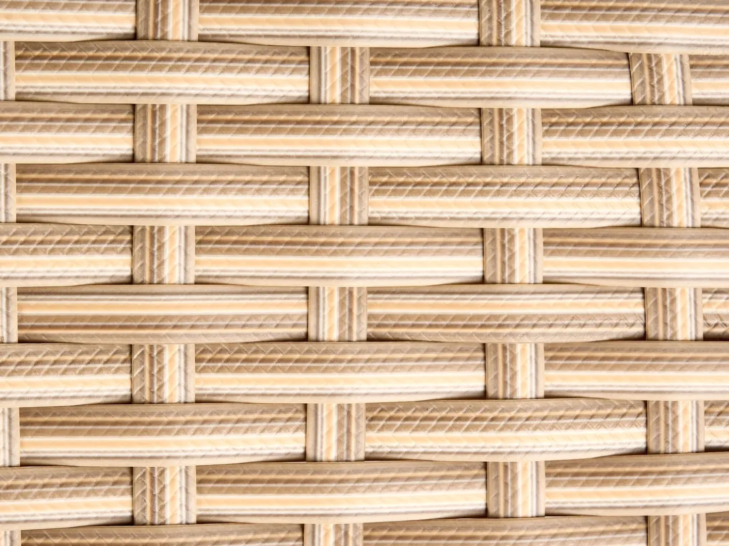 Set da giardino con tavolo 4 posti CALASETTA Lato destro Rattan sintetico (PE) Beige