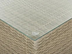 Set da giardino con tavolo 8 posti MAESTRO Modulare Rattan sintetico (PE) Marrone chiaro