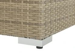 Set da giardino con tavolo 8 posti MAESTRO Modulare Rattan sintetico (PE) Marrone chiaro
